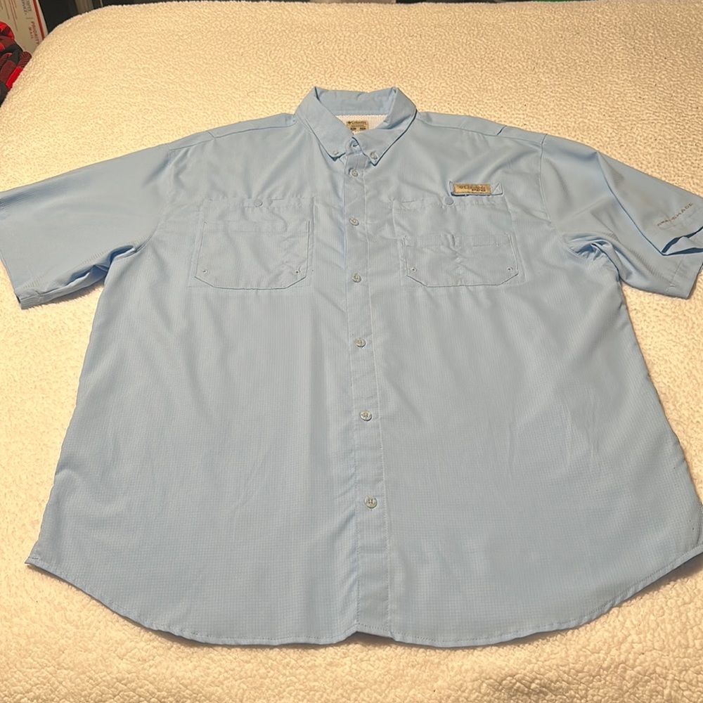 Columbia Men’s PFG Tamiami II Short Sleeve Fishing Shirt, EUC, Size XL